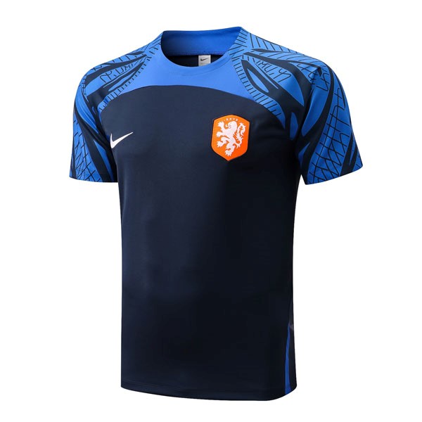 Trikot Entrenamien Niederlande 2022-2023 Blau